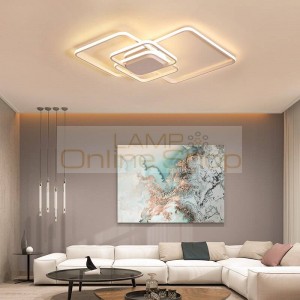 Led ceiling light for living room bedroom luster plafond wave modern LED ceiling lamp aluminum lights for home
