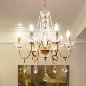 Led Rustic vintage Chandelier for Dining Room Bedroom Lamp Italy style antique iron hanging Lighting Crystal Chandelier lampada