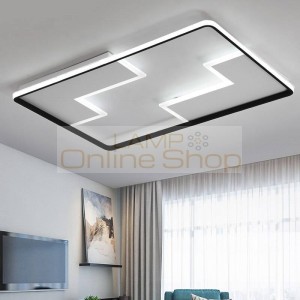 Living room bedroom modern ceiling lights Led aluminum AC85-265V ceiling lamps square ceiling lamp with remote control
