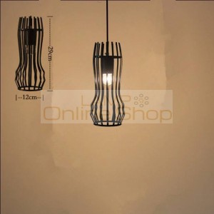 Loft RH Industrial Iron pendant lights,Warehouse metal cube cage lampshade Vintage Lighting hanging lights with LED bulb