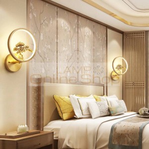 Luminaire bedroom wall lamp Style led wall sconce for bedside Abajur background gold home deco led wall light fixtures