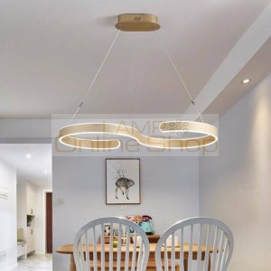 Nordic Modern LED Pendant Lighting for Living Room Acrylic Dining Room LED Light Fixture Office S Shape Hanging Lamp