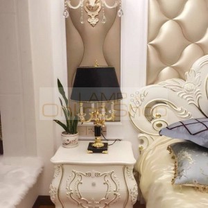 Luxury Living Room Crystal Table Lamp Bedroom Bedside Lamp Creative Led Light Modern Decorative Desk Lamps Lampshade