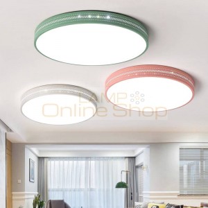 Macaron modern simple ceiling light round Ceiling mounted lamp acrylic lampshade foyer kids room ceiling lamp lighting fixture