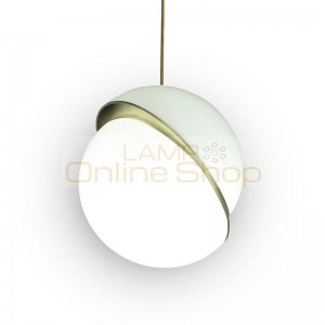 Minimalism Mini screscent LED Pendant Lights Moon metal body acylic shade Suspension Light Nordic postmodern led lamp