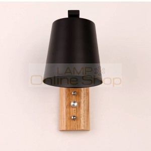 Modern 2pcs Sconce Wood Wall Lights Fixtures LED Black White Wall Lamp Up Down for Home Lighting Indoor Bedside Stair Bedroom