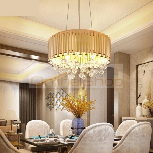 modern chandelier lighting Dining Room lamp Luxury Art Deco pendant Lustre Crystal Lamp Household Creative project led light