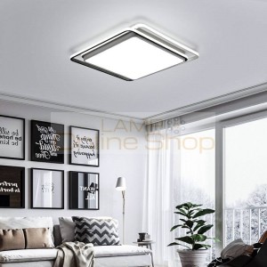 Modern Design Black White Ceiling Light LED display High Quality Modern Smart Home room bedroom ceiling lamp