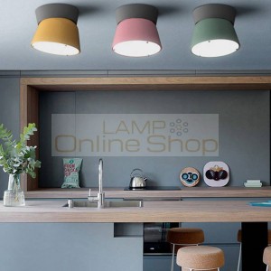 Modern Fashion Design Living Room LED Lamp Simple Restaurant Bar Bedroom Study Color Adjustable Angle LED Ceiling Lamp