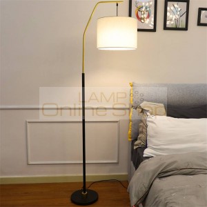 Modern Fishing LED Floor Lamps Living Room Bedroom Bedside LED Floor Light Lighting Wind Vertical Standing Lamp Kitchen Fixtures