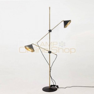 Modern Floor Lamp 2 arm Adjustable black white adjustable floor Light bedroom Attractive Living Room Fashional light