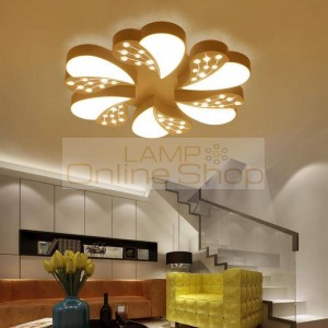 Modern K9 Crystal Bead AC90-260V LED Acrylic Ceiling Lamp Living Light Simple Warm And Round New White Ceiling lights Fixtures
