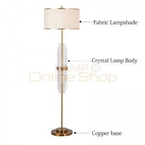 Modern Led Crystal Floor Lamps Bedroom Standing Lamps Lights Living Restaurant Bedside Lighting Floor Lights Kitchen Fixtures