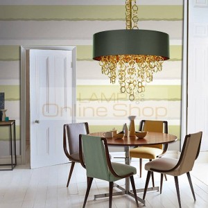 Modern LED Pendant light gold aluminum circle Luxurious hanglamp E14 5W LED lamp fashion nodric droplight 