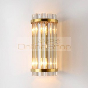 Modern Living Room Luxury sconce wall lights Hotel Club Restaurant lamp Bathroom Crystal Wall Lights For Home bedside lamp