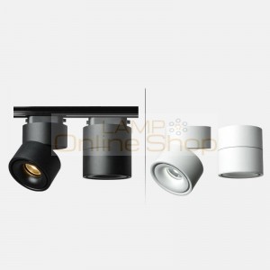 Modern Nordic design LED Ceiling Lights Surface Track Mounted LED Ceiling Lamps Spot Light 360 Degree Rotation Cloth Down Lights