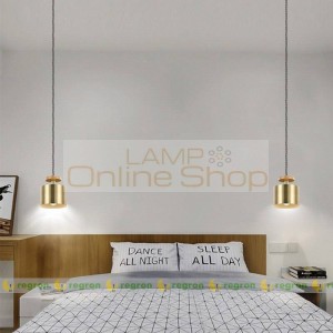 Modern Nordic Style gold led hanging light bedroom Lighting Dining Room Lamp Iron Coffee Shop pendant Lamps Bedside Lamp