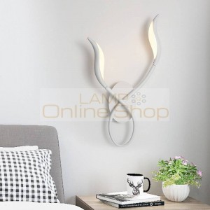 New classical fashion bedroom bedside wall lamps for study creative Swan model acrylic wall mounted light chrome white color