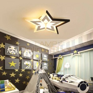 New stars / moon / clouds modern ceiling for bedroom kids room luminaria de teto White / black ceiling lamps