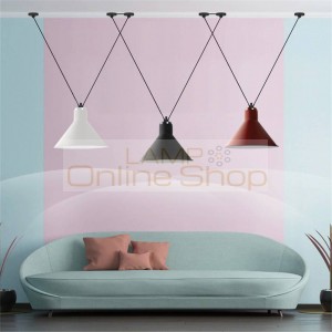 Nordic Art LED Chandelier Ceiling Lamps Living Room Line Pendant Lamps Lights Customized Coffee Adjusted Hanging Lamps Luminaire