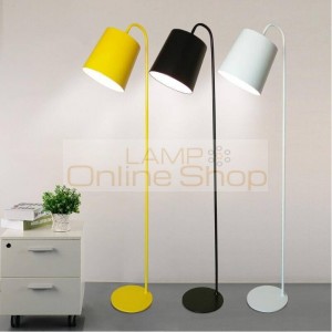 Nordic Colin white/black/yellow table lamp light study bedroom bedside desk lamps H160cm white/black/yellow Iron floor lamps