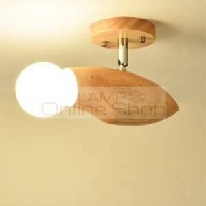 Nordic creative wooden ceiling lamp 21 kinds iron cage led ceiling light for bedroom corridors aisle stair balcony light fixture
