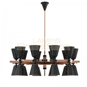 Nordic LED Chandeliers Light Fixture black white Gold Kung plated Pendant Lamp Home Foyer Dining Room Lamp Cafe Club Droplights