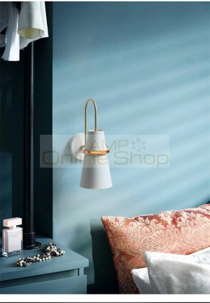 Nordic LED Iron Wall Lamps Mirror Lights LED Wall Sconce Lighting Fixtures Bedroom Bedside Loft Industrial Home Deco Luminaire