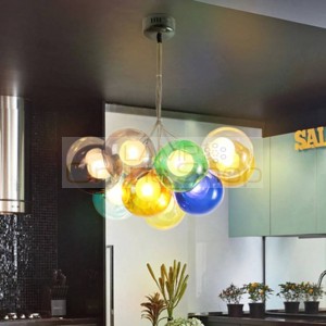 Nordic Led Pendant Lights Color Bubble Ball Pendant Lamps Home Decor HangLamp Bedroom Living Room Restaurant Lighting Luminaire