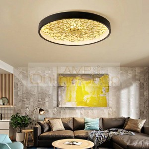 Nordic living room round Lights modern Ceiling lamps gold/blackLed Lamp warm romantic Ceiling Light bedroom lamp lighting