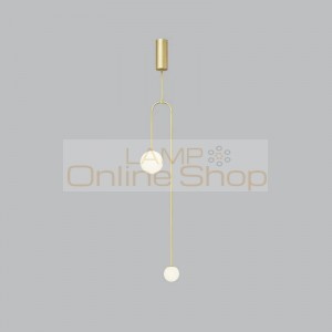 Nordic Modern Designer Living Room Glass Hanging Lamps Fashion Simple Bedroom Bedside G9 LED Chandelier Lighting Fixture
