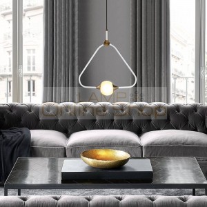 Nordic Modern Living Room G9 LED Lamp Simple Bedroom Study Chandeliers Iron Glass Lampshade Restaurant Cafe Light Fixtures