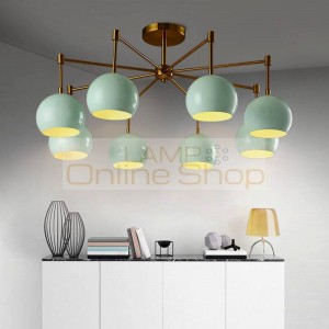 Nordic Modern Simple Living Room Ceiling Light American Art Atmosphere Iron Restaurant Bedroom Home Deco Led Hanging Lamp