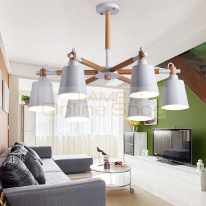 Nordic Wooden Ceiling Light Fixture Modern Living Room Ceiling Lamp Decorative Ceiling Lighting For Bedroom