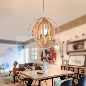 Northern Europe Designer LED Office Solid Wood Chandelier Lighting Art Living Room Restaurant Bar Bedroom Hanging Lamp Fixtures