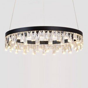 Para Sala De Jantar Candiles Colgante Modernos Led Crystal Loft Suspension Luminaire Hanging Lamp Pendant Light
