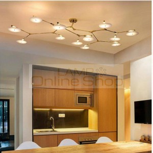 Post Modern led pendant Light for Art studio dining room G9 Led gold Suspension luminaire 5-8 pcs home party led pendant lamps
