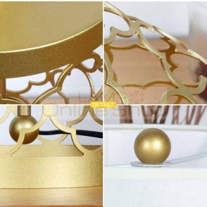 Post modern real brass LED table lamps simple foyer bedroom study Gold reading lamps Creative bedside Lighting fixture E27 bulbs