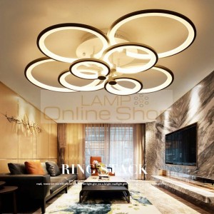 Remote control Modern led ceiling lights for living room Bedroom hallway acrylic aluminum body Lamp dimmer home lighting fixture