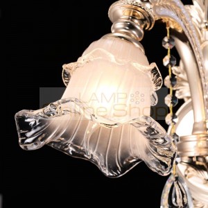Rome style Gold champagne Aluminum wall Lamp E14 Led Luminaire Large K9 Crystal glass wall sconce Bed Verlichting Bathroom Light