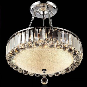 Round Modern Crystal Chandelier Living Room Led Restaurant Lamp Crystal Lamps Ceiling round Light Lampen work Glass Chandeliers
