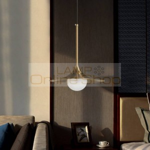Single Head Modern Simple Iron Glass G9 LED Pendant Lamp Nordic Living Room Bedroom Study LED Hanging Light Fixtures