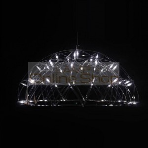 Stainless Steel LED Pendant Light Dia.66cm Dome shape Firework Light hotel Living Room Loft Light Shops Lights AC220V