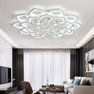 Surface mounted modern crystal Led ceiling lights for living room led deckenleuchte globe ceiling lamp home accessories partecho