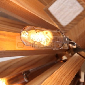 Suspension Luminaire Nordic Light Restaurant Cafe Solid Wood Dandelion LED Pendant Lights Modern Home Decoration Hanging Lamps