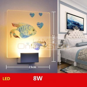 Tete Lit Kinkiety Lampara Pared Mural Interieur De Parede Light For Home LED Applique Murale Luminaire Wall Lamp