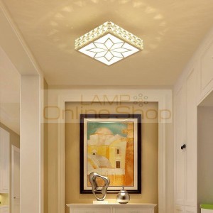 Vintage Plafon Deckenleuchte Ceiling For Living Room Lustre Luminaire Crystal LED Plafonnier De Lampara Techo Ceiling Light