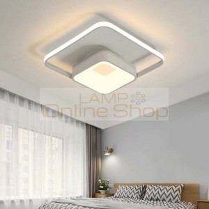 White Acrylic Modern Chandelier Lights For Living Room Bedroom remote control Led indoor Lamp Home dimmable Lighting Fixtures de