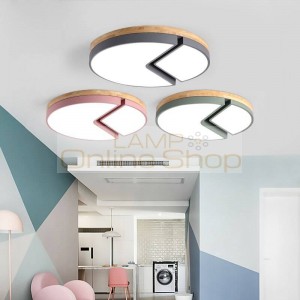 Wooden Ceiling Lights Remote control For Living Room Bedroom lighting fixture Square Ceiling Lamp home Decorative Lampshade